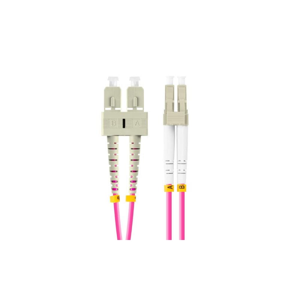 Lanberg - FO-LUSU-MD41-0010-VT Cable de fibra óptica e InfiniBand 1 m LC SC LC/SC Violeta