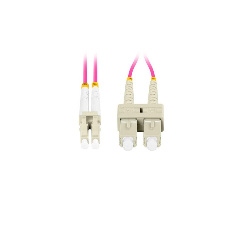 Lanberg - FO-LUSU-MD41-0010-VT Cable de fibra óptica e InfiniBand 1 m LC SC LC/SC Violeta