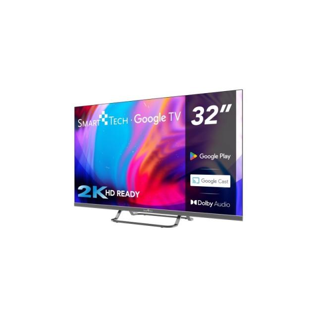 Smart-Tech - 32HG01V Televisor 81,3 cm (32") HD Smart TV Wifi Gris 180 cd / m²