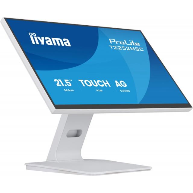 iiyama - ProLite T2252MSC-W2AG pantalla para PC 54,5 cm (21.4") 1920 x 1080 Pixeles Full HD LCD Pantalla táctil Blanco