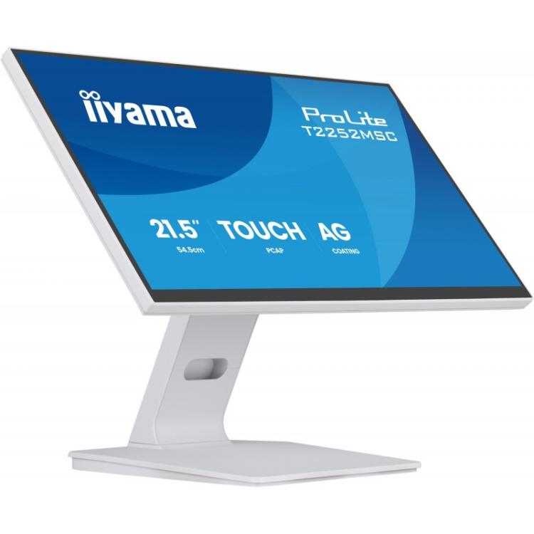 iiyama - ProLite T2252MSC-W2AG pantalla para PC 54,5 cm (21.4") 1920 x 1080 Pixeles Full HD LCD Pantalla táctil Blanco