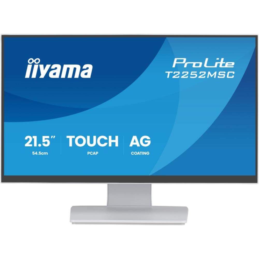 iiyama - ProLite T2252MSC-W2AG pantalla para PC 54,5 cm (21.4") 1920 x 1080 Pixeles Full HD LCD Pantalla táctil Blanco
