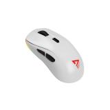 Savio - RIFT WHITE gaming mouse RGB Dual Mode ratón Juego mano derecha Bluetooth + USB Type-C Óptico 10000 DPI