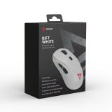 Savio - RIFT WHITE gaming mouse RGB Dual Mode ratón Juego mano derecha Bluetooth + USB Type-C Óptico 10000 DPI