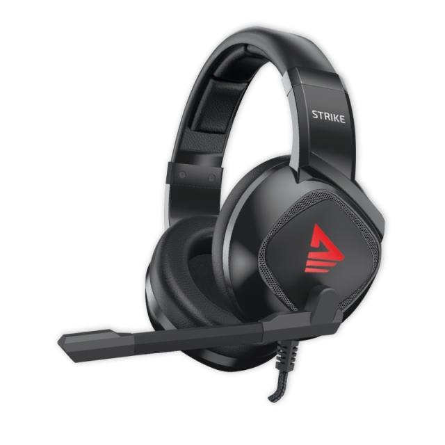 Savio - Strike Auriculares Alámbrico Diadema Música/uso diario Negro, Rojo