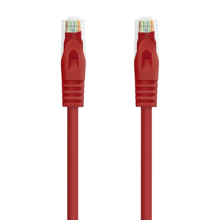 Nanocable - Cable de red latiguillo RJ45 LSZH Cat.6A UTP AWG24, Rojo, 3.0m
