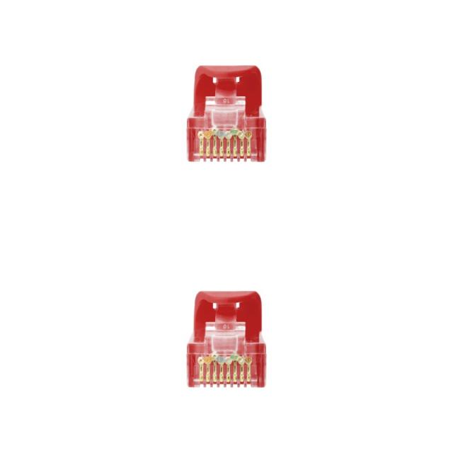 Nanocable - Cable de red latiguillo RJ45 LSZH Cat.6A UTP AWG24, Rojo, 3.0m