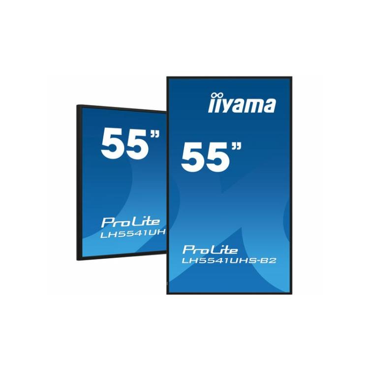 iiyama - LH5541UHS-B2 pantalla de señalización Diseño de quiosco 138,7 cm (54.6") LCD 500 cd / m² 4K Ultra HD Negro Procesador i