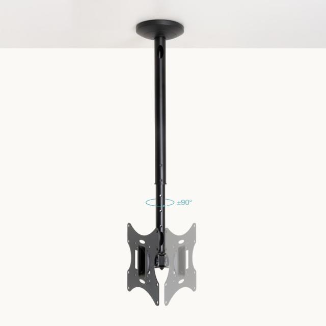 TooQ - Soporte de Techo para pantallas 23”-42”, Negro