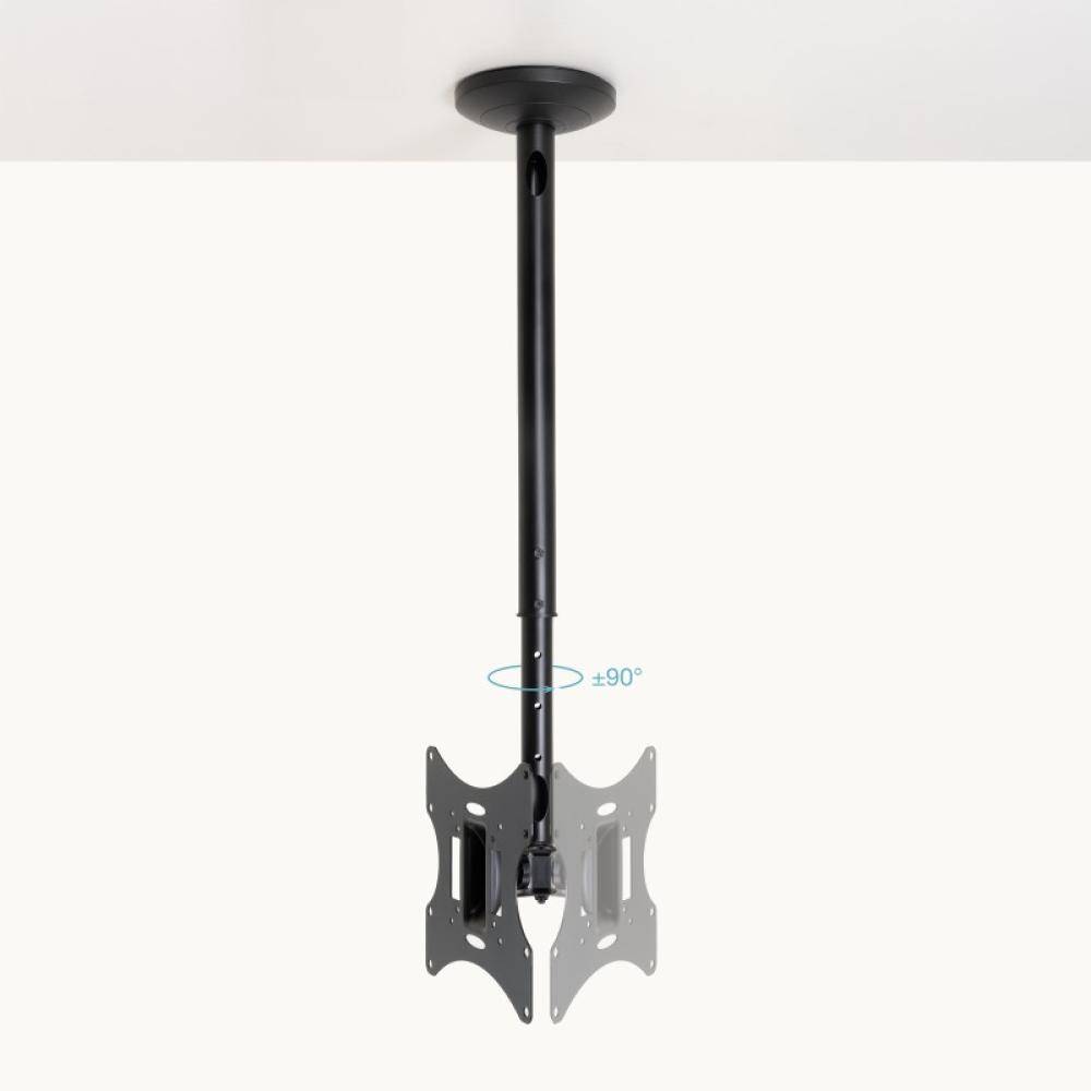 TooQ - Soporte de Techo para pantallas 23”-42”, Negro