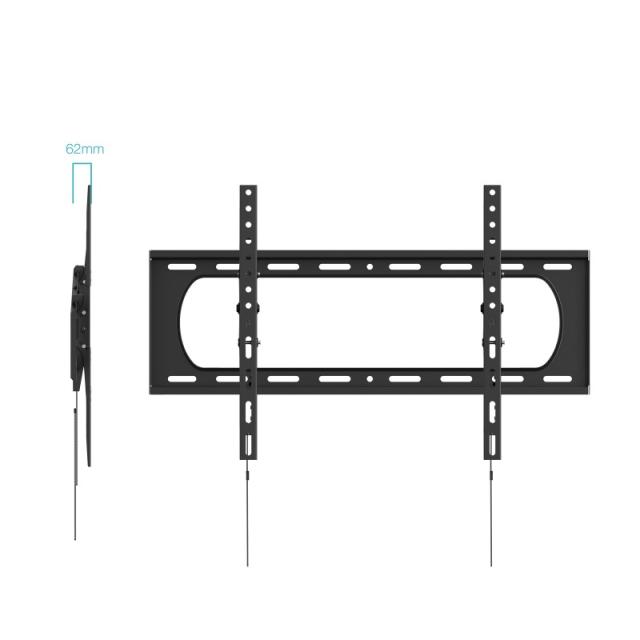 TooQ - Soporte de Pared para Pantallas 37”-140”, Negro