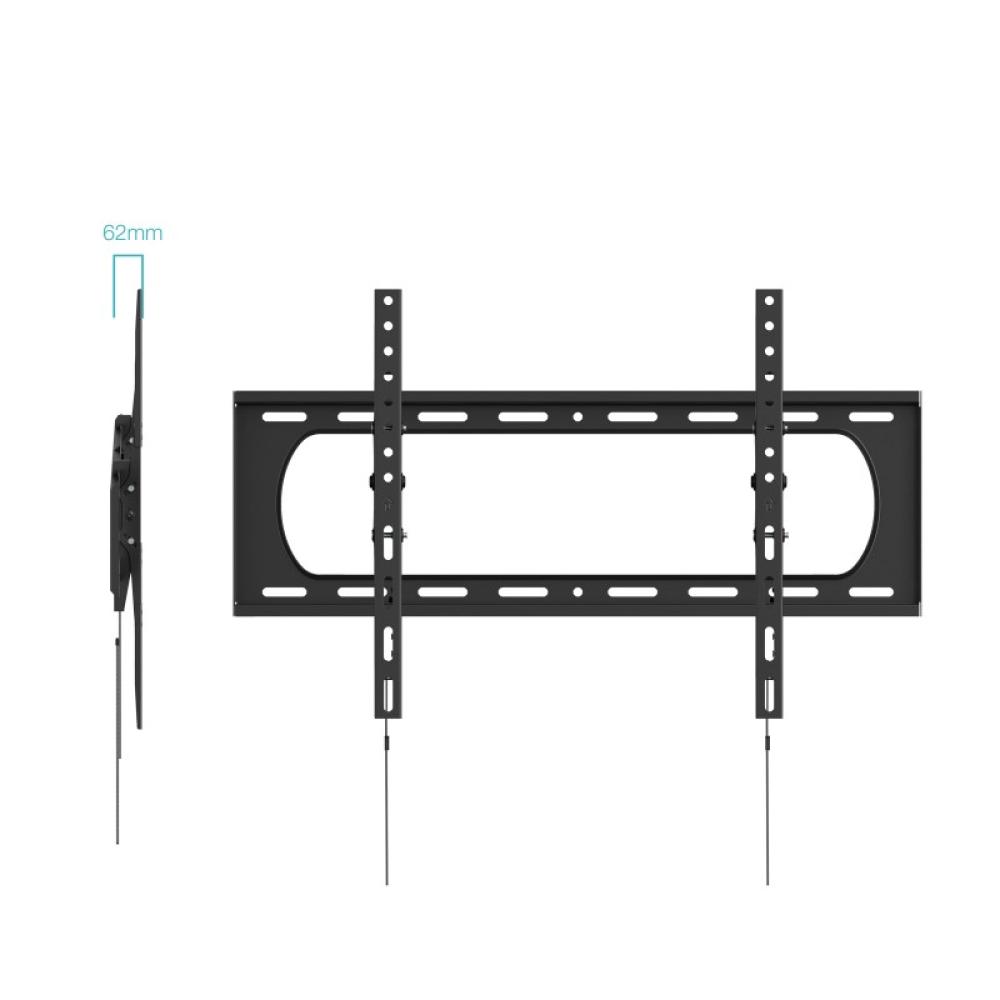 TooQ - Soporte de Pared para Pantallas 37”-140”, Negro