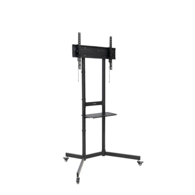 TooQ - KEFRÉN” Soporte de suelo con Ruedas para pantallas de 37”-70”, Negro