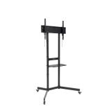 TooQ - KEFRÉN” Soporte de suelo con Ruedas para pantallas de 37”-70”, Negro