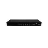 StarTech.com - Conmutador Switch KVM 8 Puertos de Vídeo VGA HD15 USB 2.0 USB A PS/2 - 1U Rack Estante