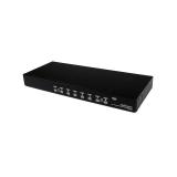 StarTech.com - Conmutador Switch KVM 8 Puertos de Vídeo VGA HD15 USB 2.0 USB A PS/2 - 1U Rack Estante