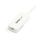 StarTech.com - Adaptador Tarjeta de Red NIC Externa USB 3.0 de 1 Puerto Gigabit Ethernet RJ45 y Puerto USB - Blanco