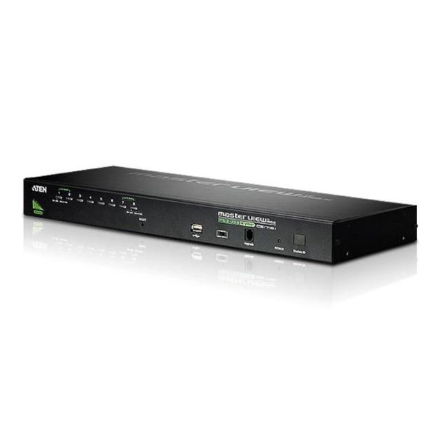 ATEN - CS1708A interruptor KVM Montaje en rack Negro