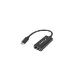 Lanberg - AD-UC-DP-01 adaptador de cable de vídeo 0,15 m USB Tipo C DisplayPort Negro