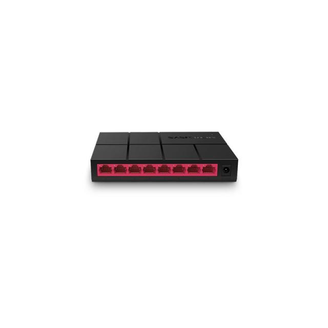 Mercusys - MS108G switch No administrado Gigabit Ethernet (10/100/1000) Negro