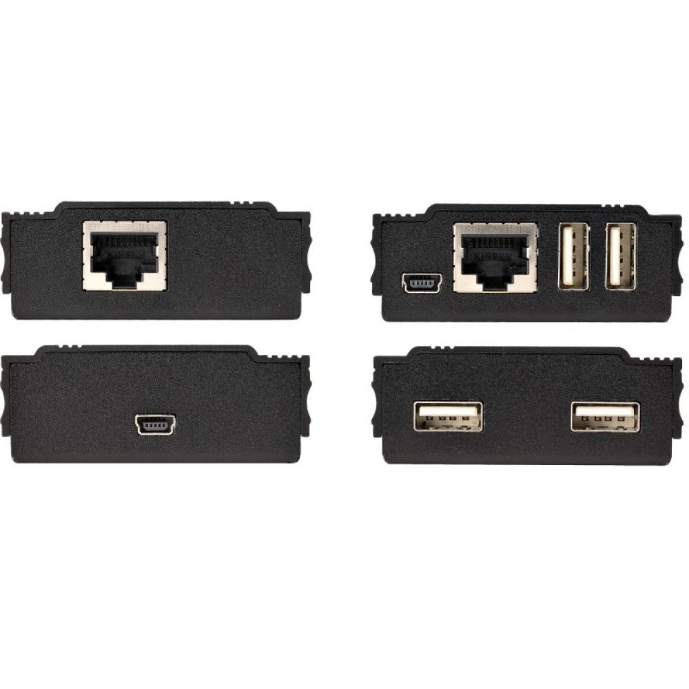 StarTech.com - Hub Concentrador Extensor USB 2.0 de 4 Puertos por un Solo Cable Ethernet CAT5e/CAT6 RJ45 - 100m - Juego de Alarg