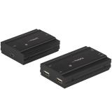 StarTech.com - Hub Concentrador Extensor USB 2.0 de 4 Puertos por un Solo Cable Ethernet CAT5e/CAT6 RJ45 - 100m - Juego de Alarg
