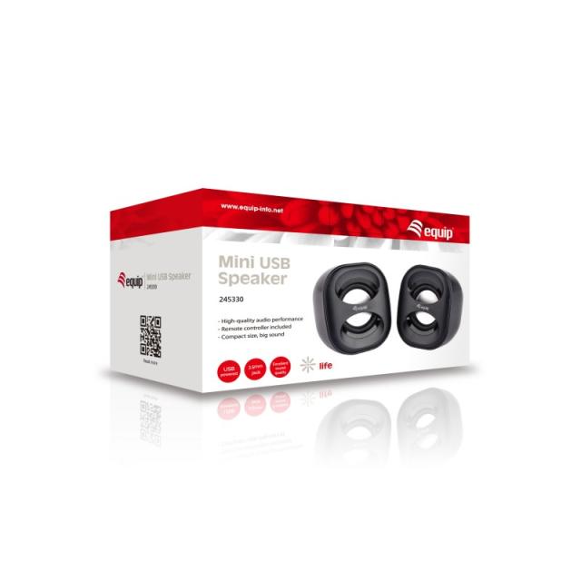 Equip - 245330 altavoz Negro Alámbrico 3 W