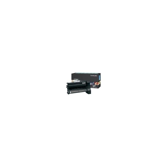 Lexmark - Black High Yield Return Program Print Cartridge for C770/C772 cartucho de tóner Original Negro