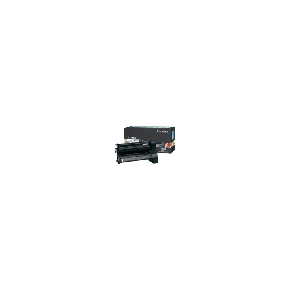 Lexmark - Black High Yield Return Program Print Cartridge for C770/C772 cartucho de tóner Original Negro