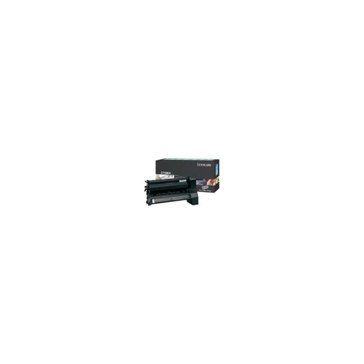 Lexmark - Black High Yield Return Program Print Cartridge for C770/C772 cartucho de tóner Original Negro