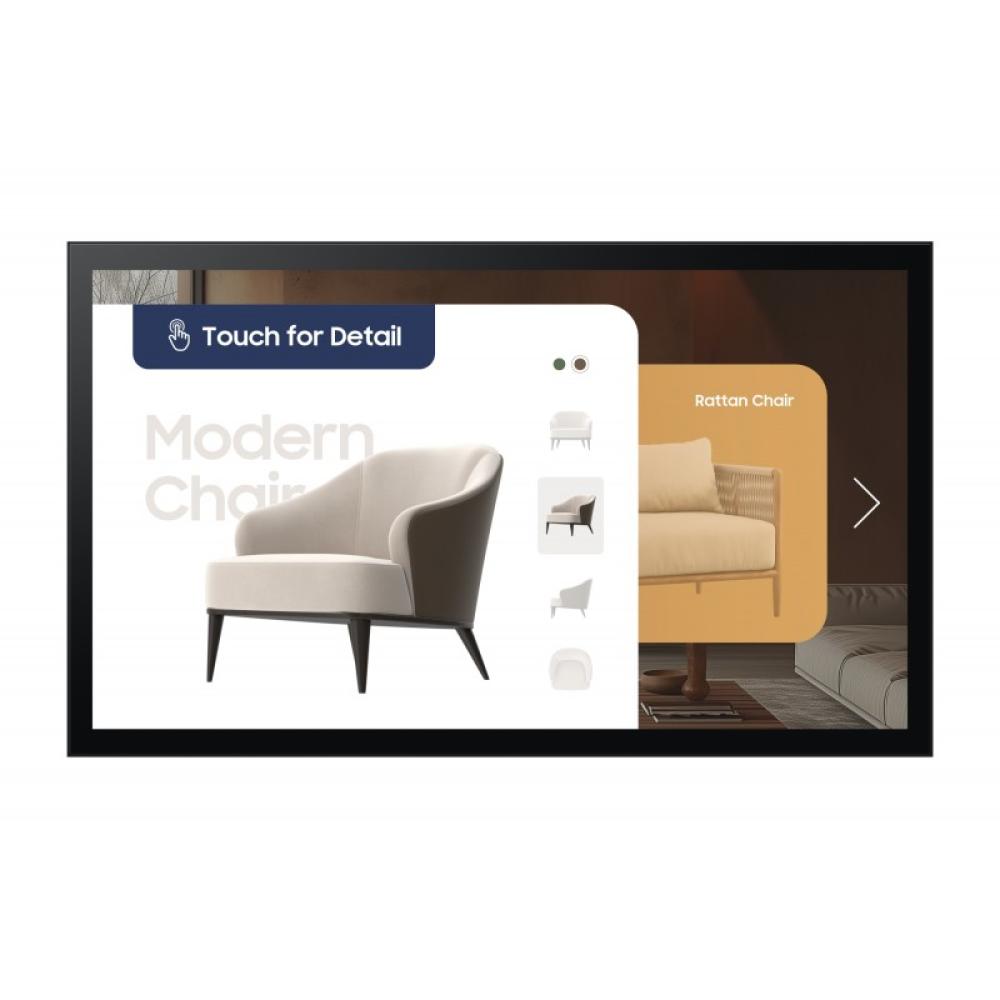 Samsung - QM32C-T Pantalla plana para señalización digital 81,3 cm (32") LCD Wifi 400 cd / m² Full HD Negro Pantalla táctil Tize