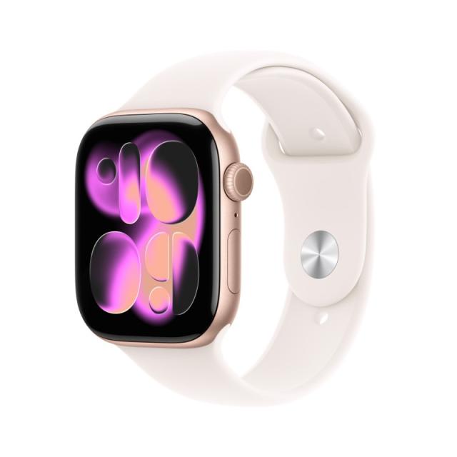 Apple - Watch Series 11 OLED 46 mm Digital 416 x 496 Pixeles Pantalla táctil Oro rosa Wifi GPS (satélite) - MEV74QL/A