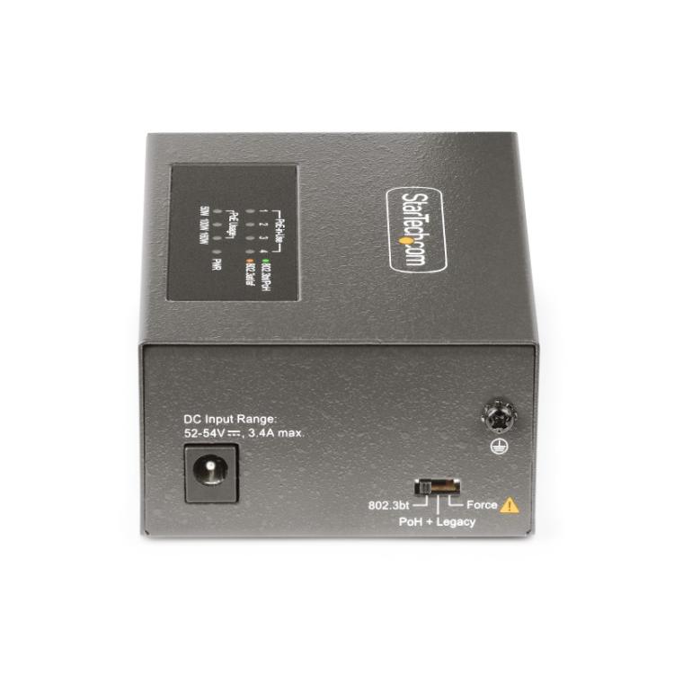 StarTech.com - Switch PoE / PoE+ / PoE++ 802.3af/802.3at/802.3bt de 4 Puertos - 95W - 160W de Capacidad de Potencia - Inyector P