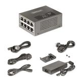 StarTech.com - Switch PoE / PoE+ / PoE++ 802.3af/802.3at/802.3bt de 4 Puertos - 95W - 160W de Capacidad de Potencia - Inyector P