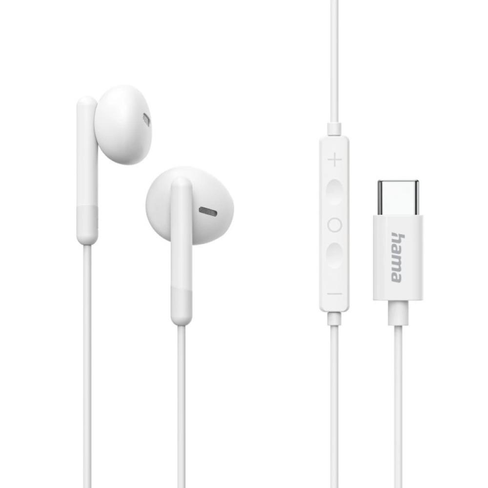 Hama - Classy Auriculares Alámbrico Dentro de oído Llamadas/Música USB Tipo C Blanco