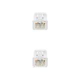 Nanocable - Cable de red latiguillo RJ45 LSZH Cat.6A UTP AWG24, Blanco, 3.0m