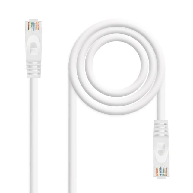 Nanocable - Cable de red latiguillo RJ45 LSZH Cat.6A UTP AWG24, Blanco, 3.0m