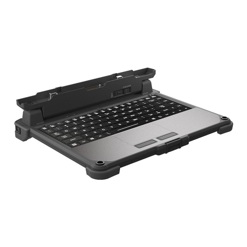 Getac - GDKBUL teclado para móvil Negro, Plata Pogo pin Inglés de EE. UU.