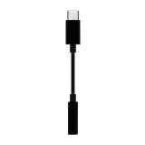 AISENS - Conversor USB-C a audio estilo Apple, USB-C/M-Jack 3.5/H, Negro, 15 cm