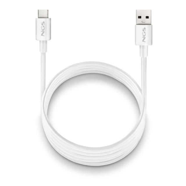 NGS - ZYRO-AC cable USB USB 2.0 1 m USB A USB C Blanco