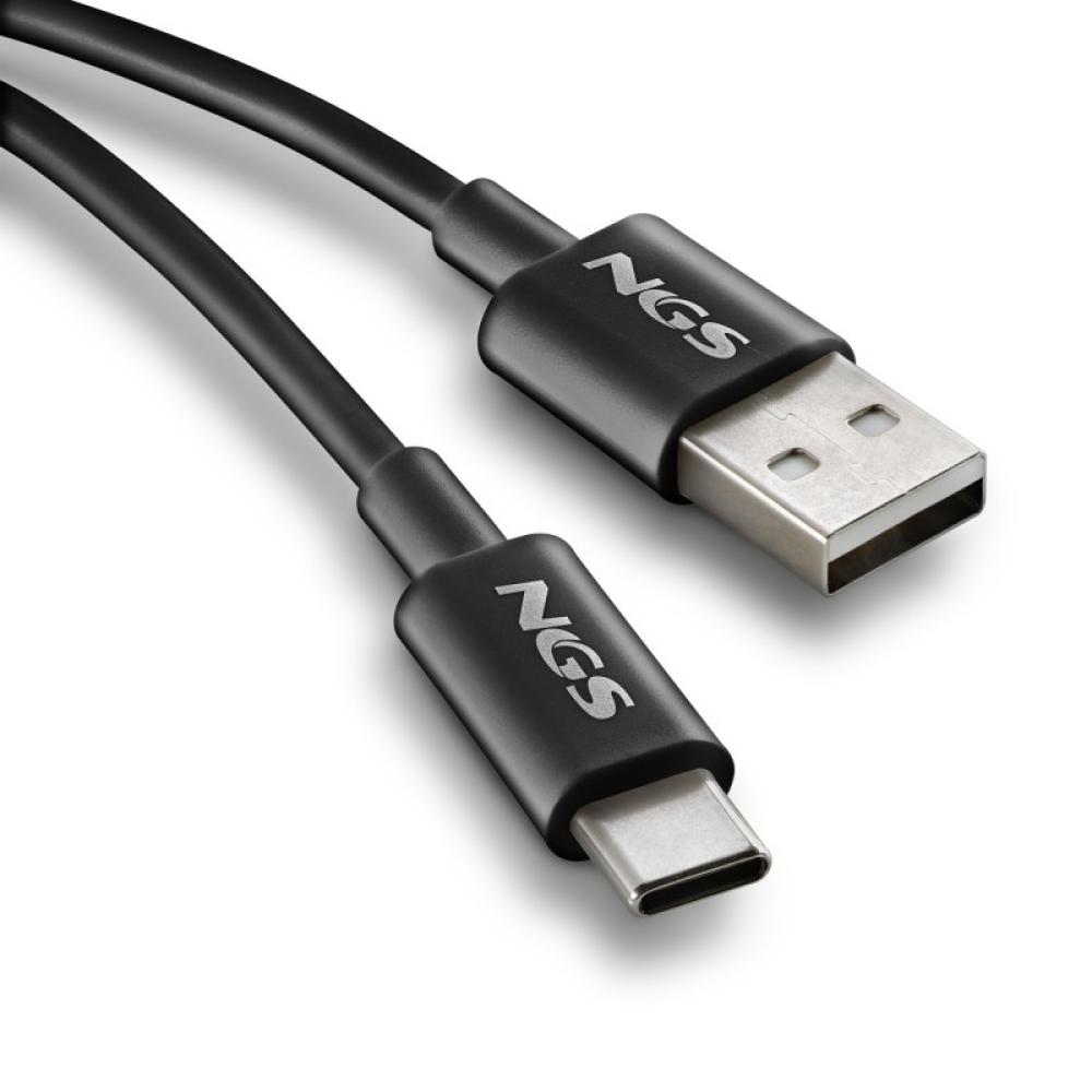 NGS - ZYRO-AC cable USB USB 2.0 1 m USB A USB C Negro