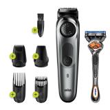 Braun - BeardTrimmer BT7220 AC/Batería 39 2 cm Negro, Gris