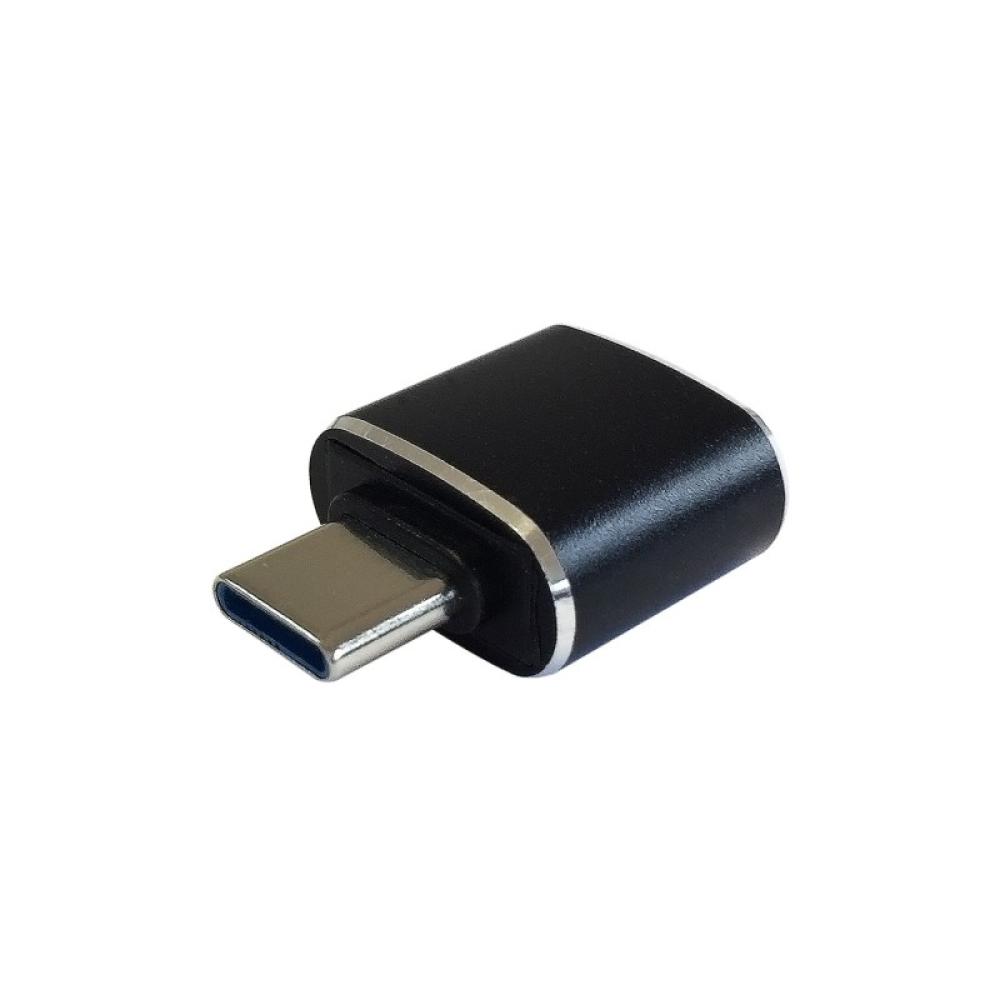 AISENS - Mini adaptador USB 3.1 Gen2 3A, tipo USB-C/M-A/H, Negro