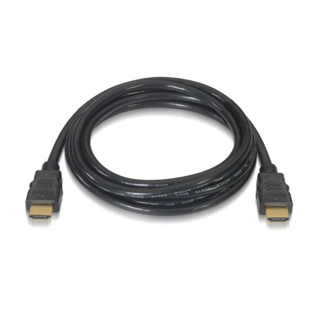 AISENS - Cable HDMI V2.0 Premium alta velocidad / HEC 4k@60Hz 18Gbps con repetidor, A/M-A/M, Negro, 10 m