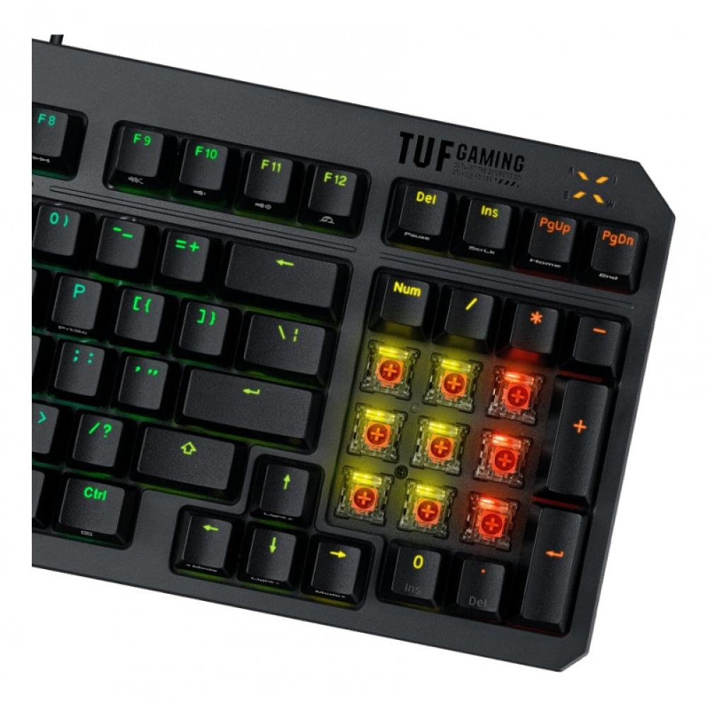ASUS - TUF Gaming K3 Gen II teclado Juego USB QWERTY Negro