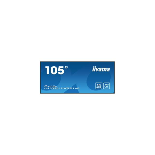 iiyama - LH10551UWS-B1AG pantalla de señalización Pantalla plana para señalización digital 2,66 m (104.7") LED 500 cd / m² Ultra