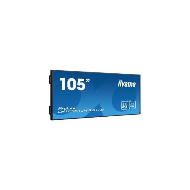 iiyama - LH10551UWS-B1AG pantalla de señalización Pantalla plana para señalización digital 2,66 m (104.7") LED 500 cd / m² Ultra
