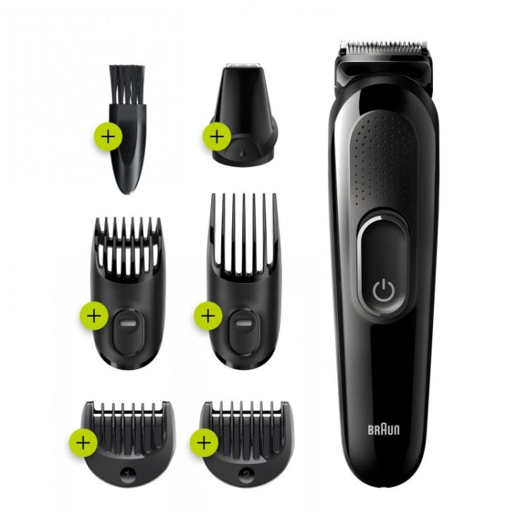 Braun - Multigroomer MGK3225 depiladora para la barba Batería 13 2,1 cm Negro