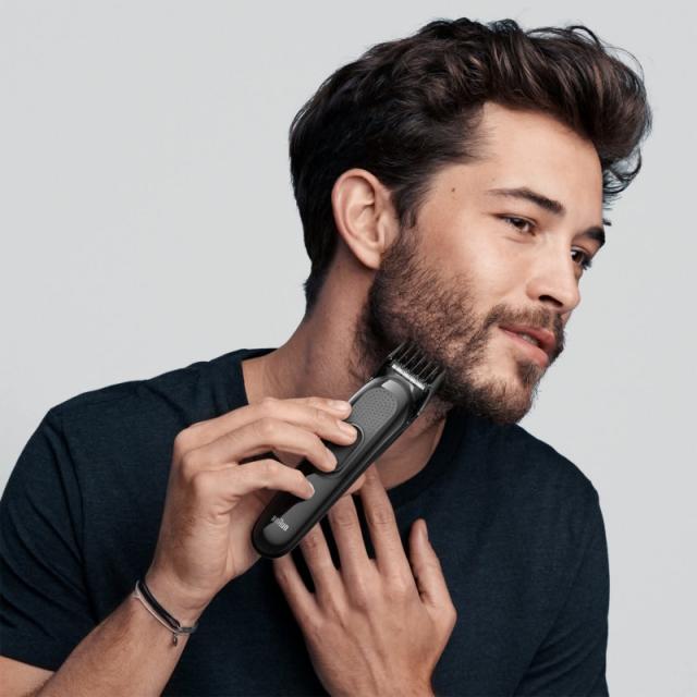 Braun - Multigroomer MGK3225 depiladora para la barba Batería 13 2,1 cm Negro