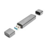 Digitus - Dual Card Reader Hub USB-C™ / USB 3.0, OTG